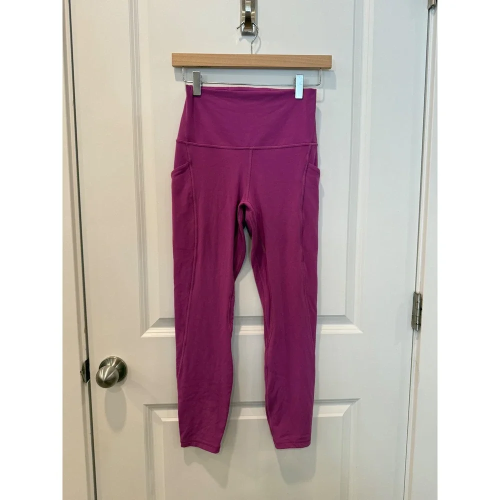 Lululemon Align High-Rise Pant with Pockets 25 Magenta Purple Yoga Leggings